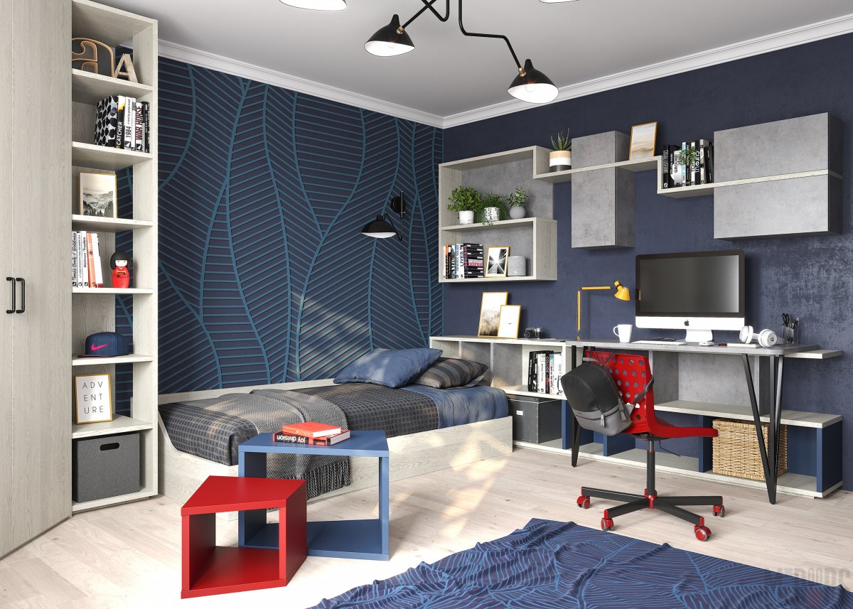 Модерн спальня для подростка