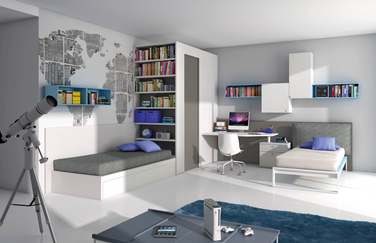 Комната в стиле лофт для парня 12кв м