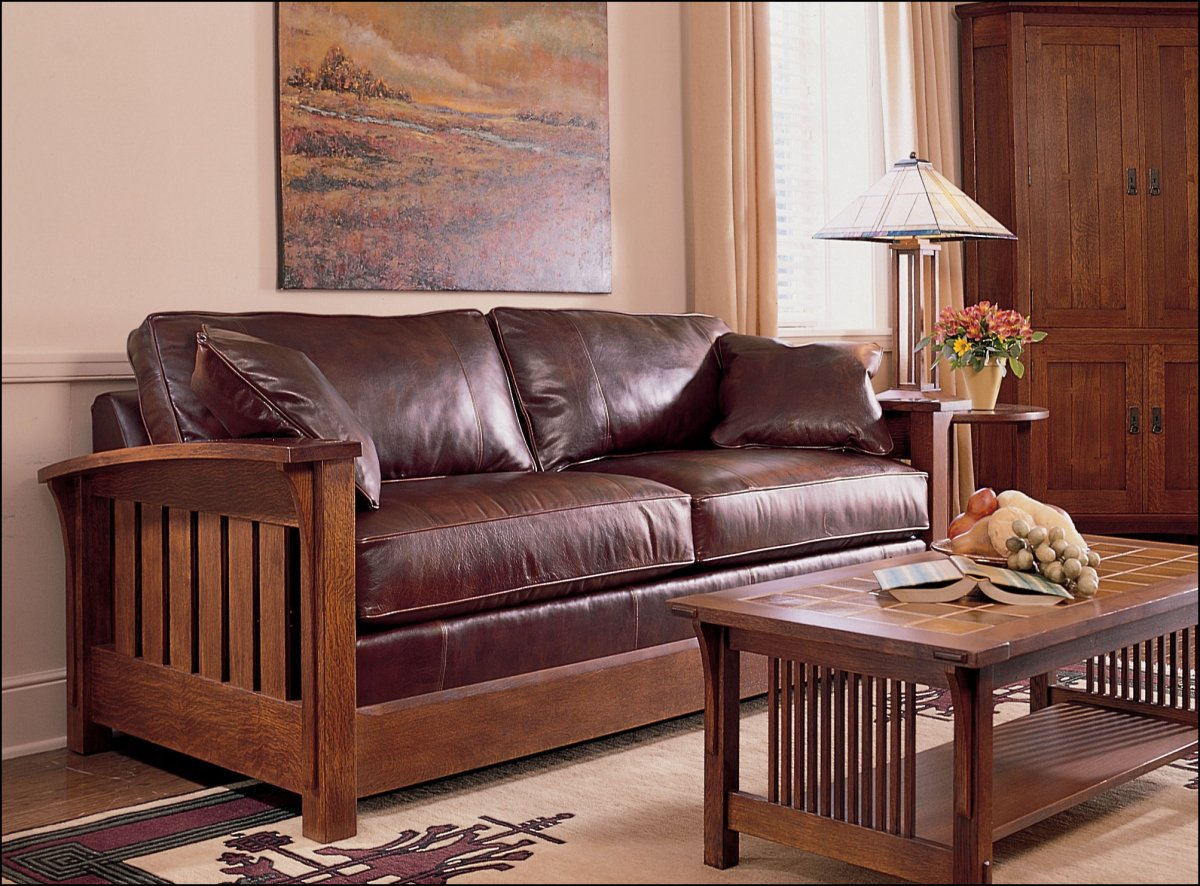 Красивые деревянные диваны