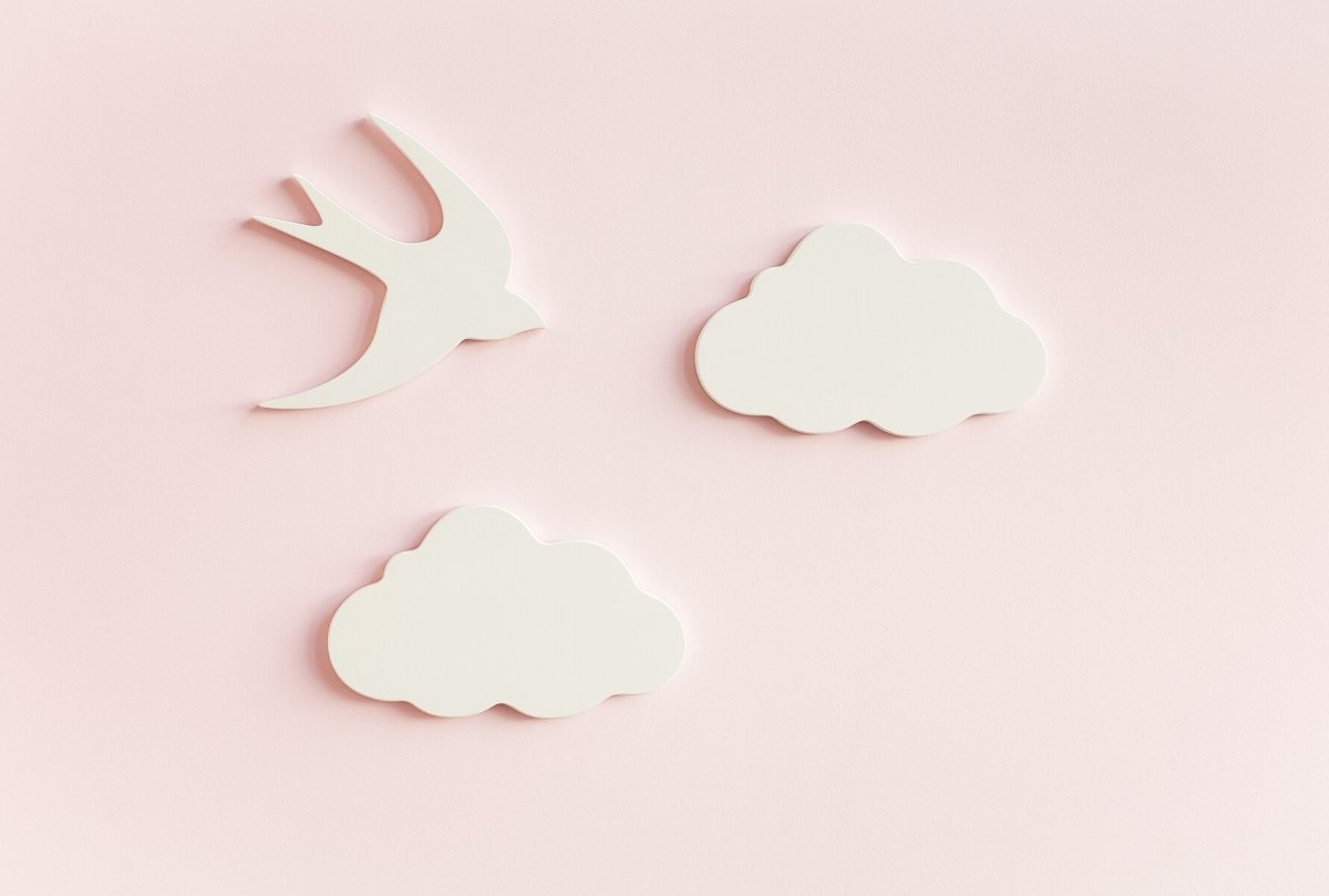 Ласточки трафарет на стену