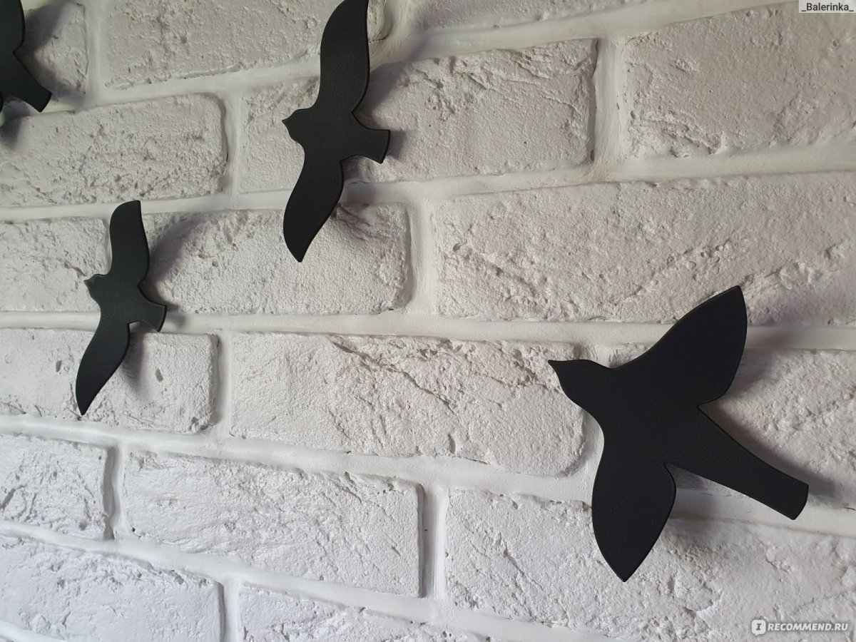 Фигурки ласточки на стену