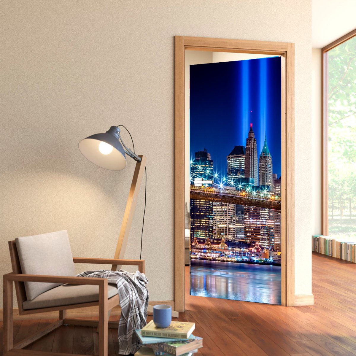 Наклейки на холодильник 3д