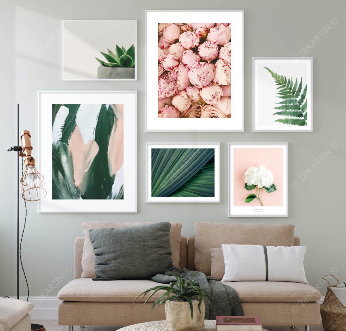 Наклейка на дверь пляж