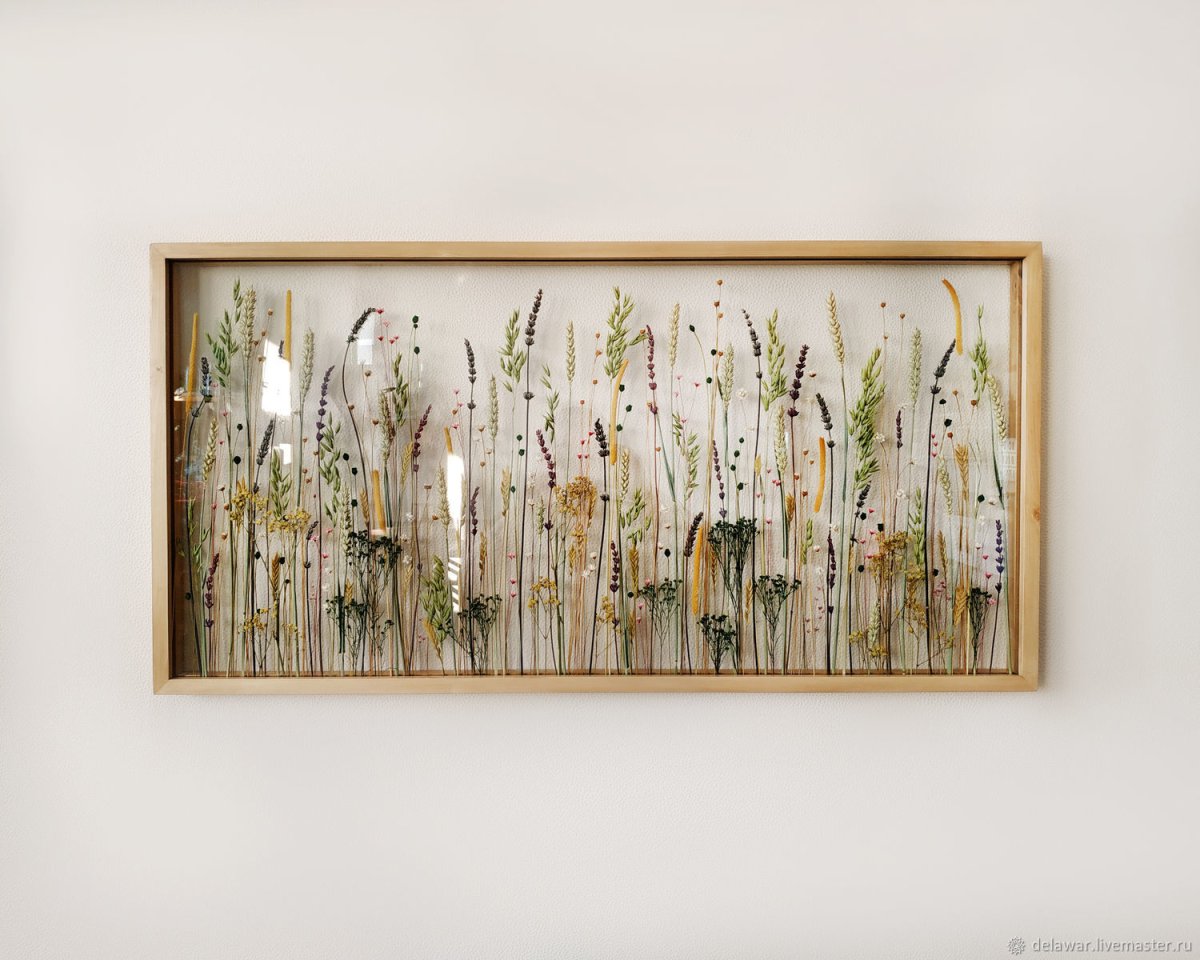 Гербарий под стеклом