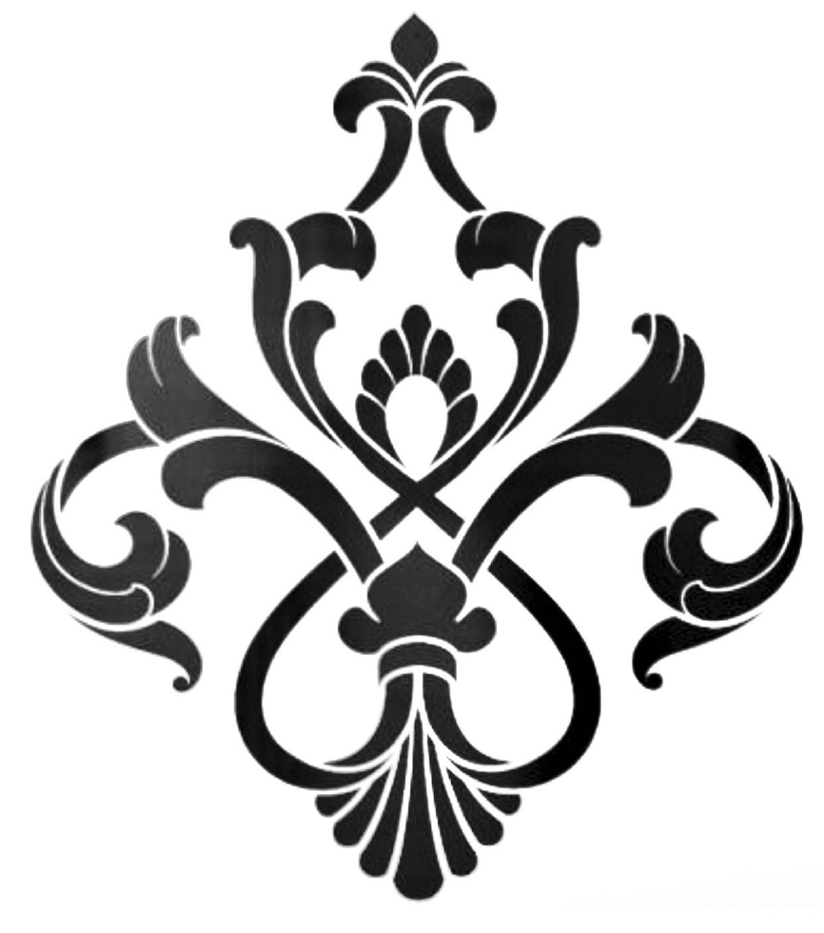 Симметричный цветочный орнамент