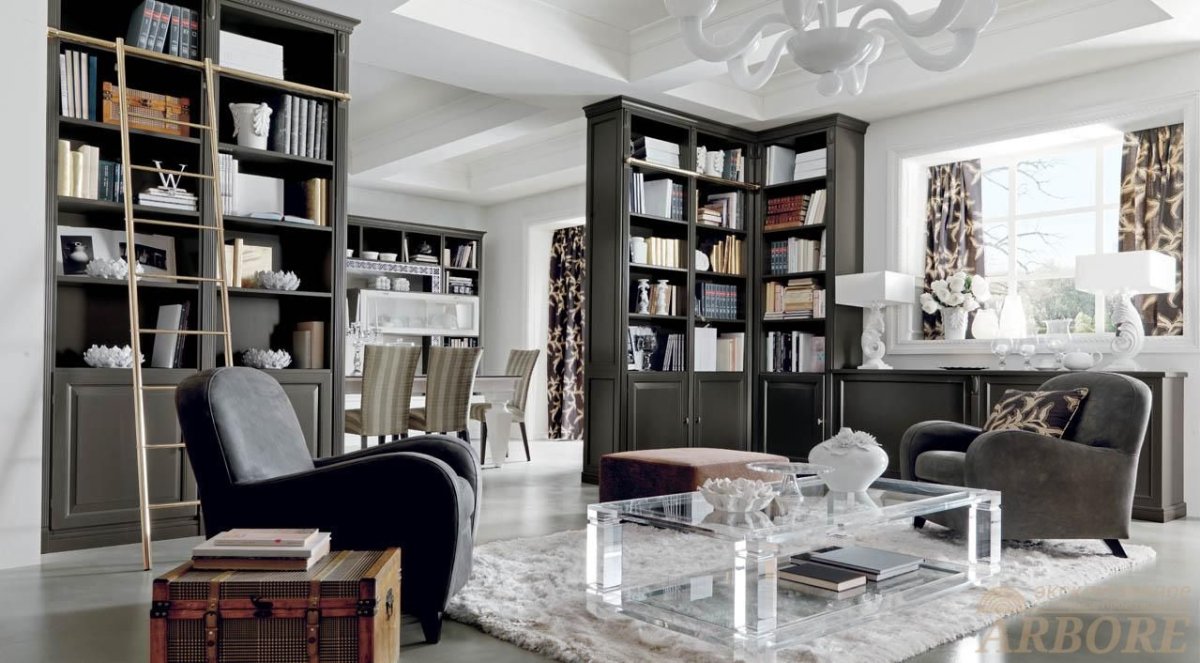 Книжный шкаф современная классика