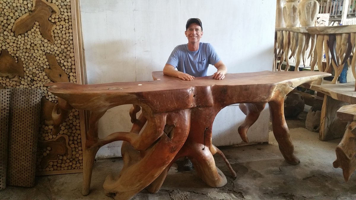 Ножка для стола из корня дерева