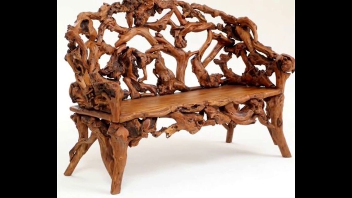 Мебель из пней и коряг