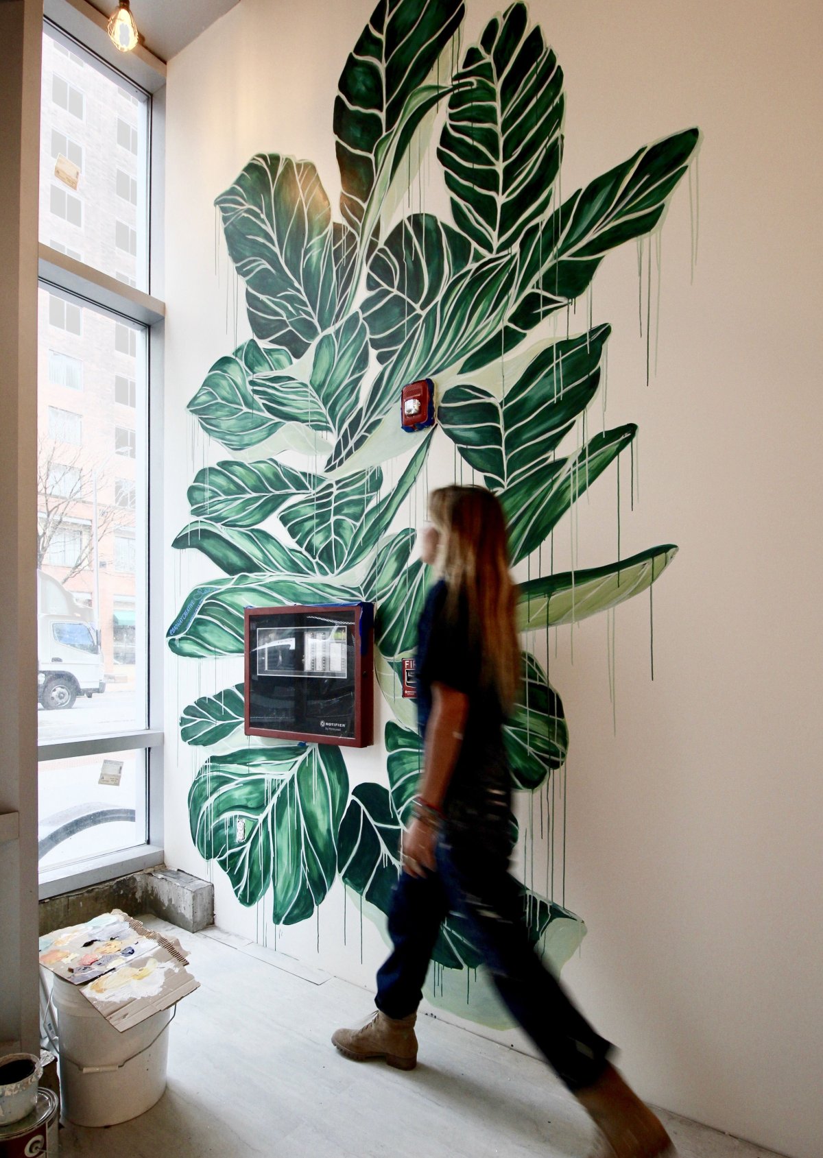 Растительная роспись стен