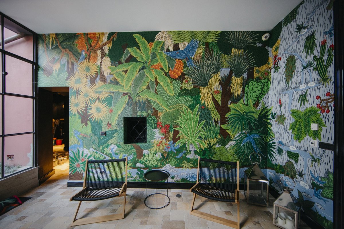 Настенная роспись джунгли