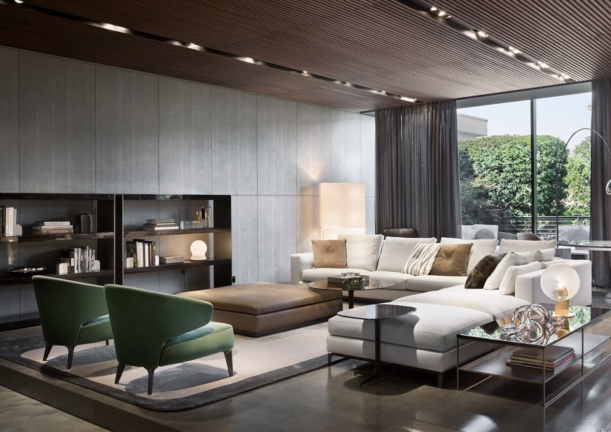 Стильные квартиры в современном стиле Minotti