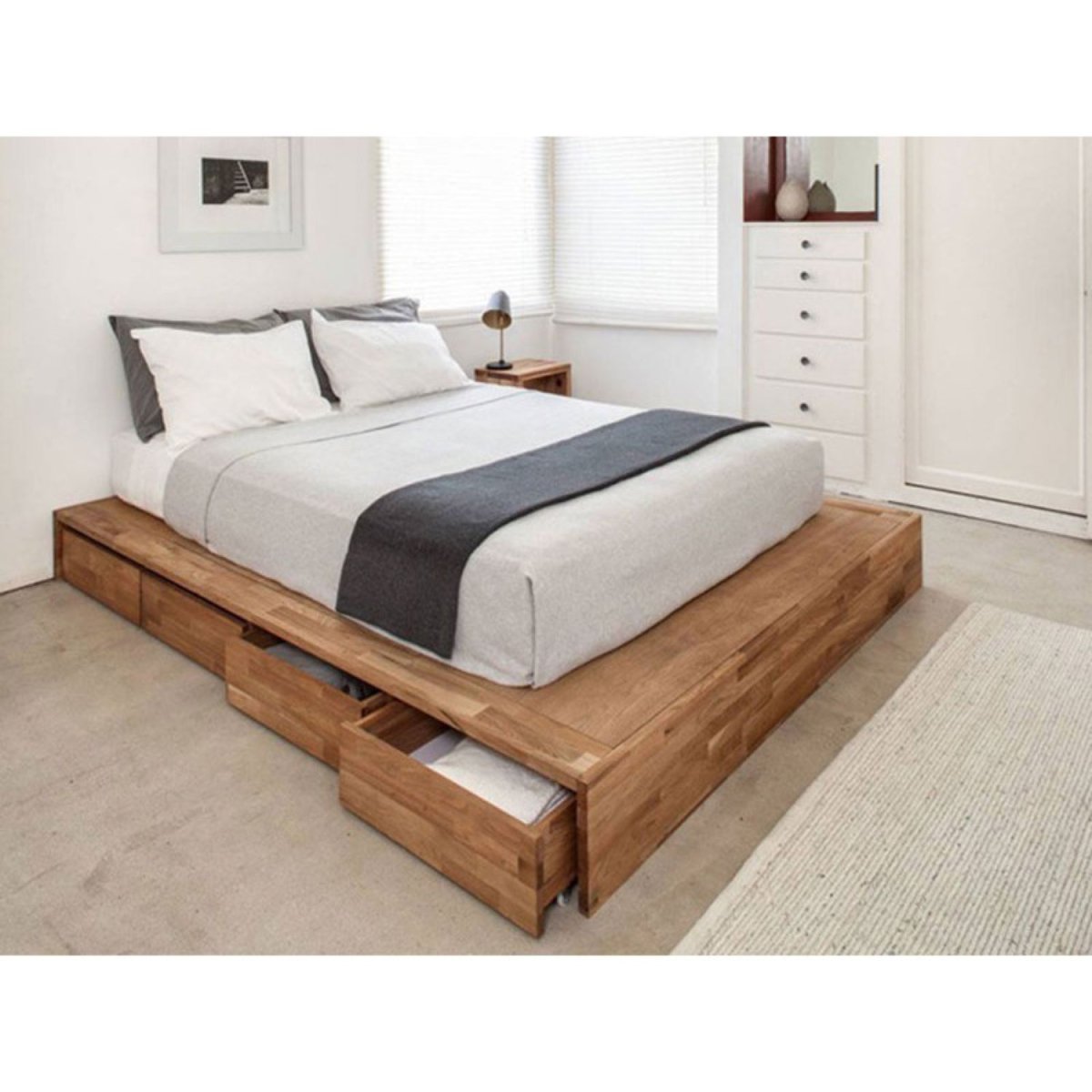 Подиумная кровать лофт