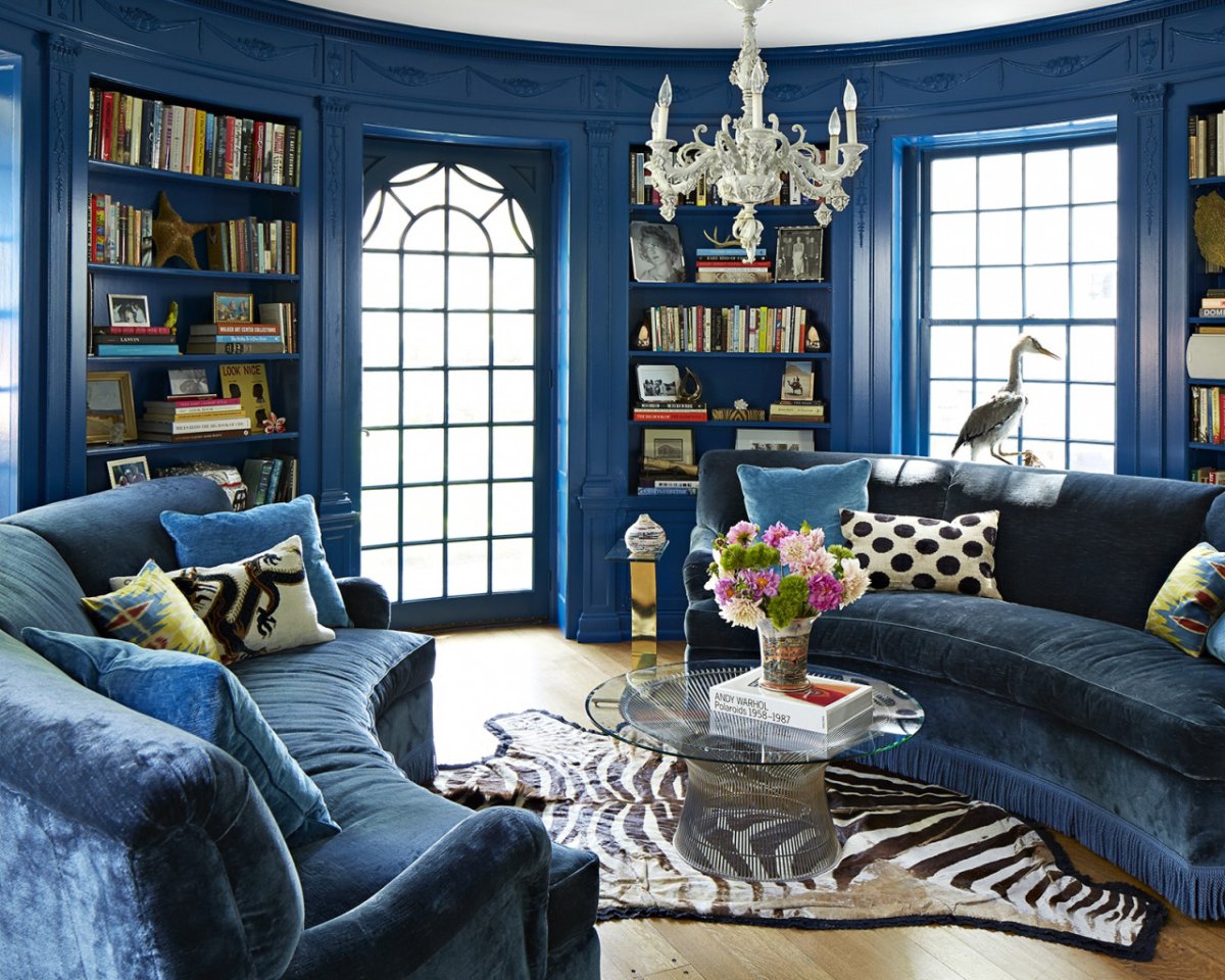 Голубая гостиная икеа