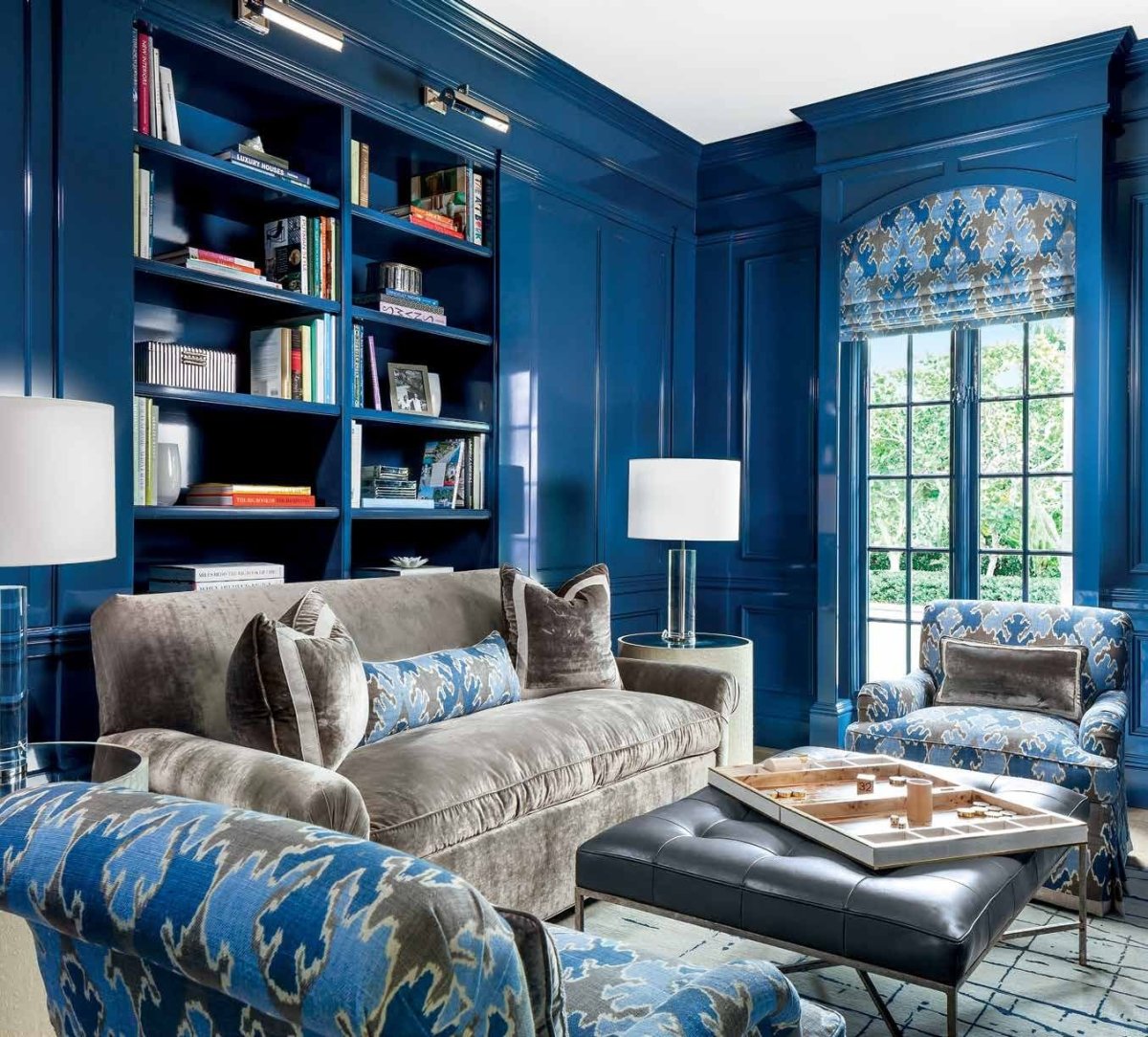 Интерьеры в синих тонах