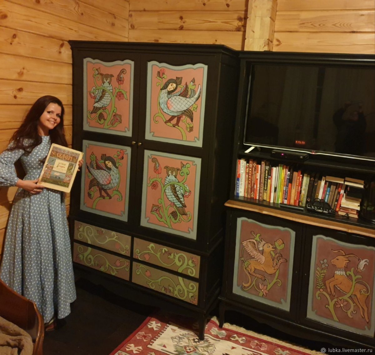 Альфрейная роспись мебели