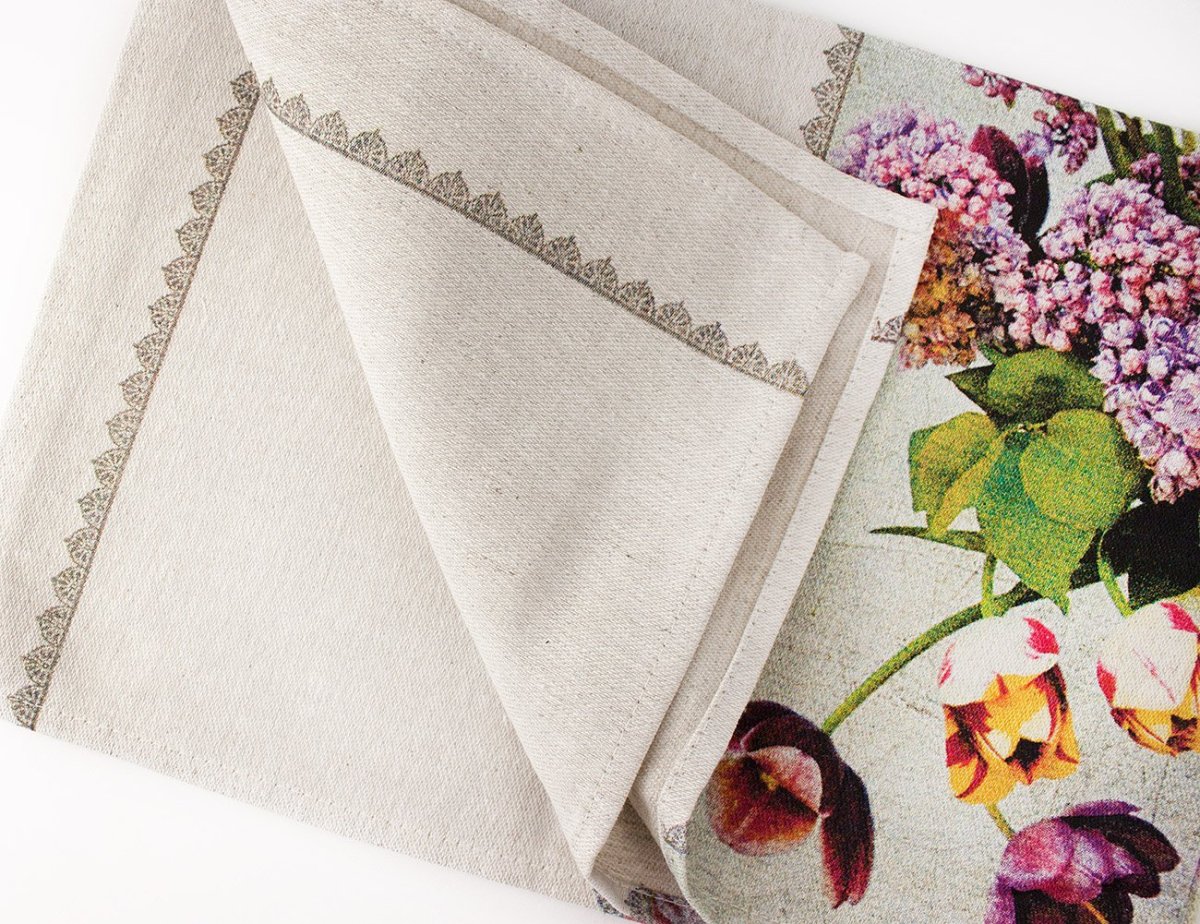 Полотенце с сердечками