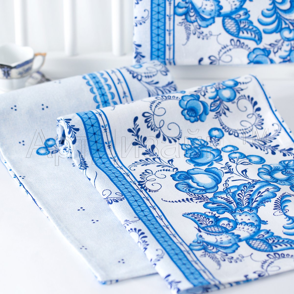 Комплект полотенец из рогожки 3шт АРТДИЗАЙН