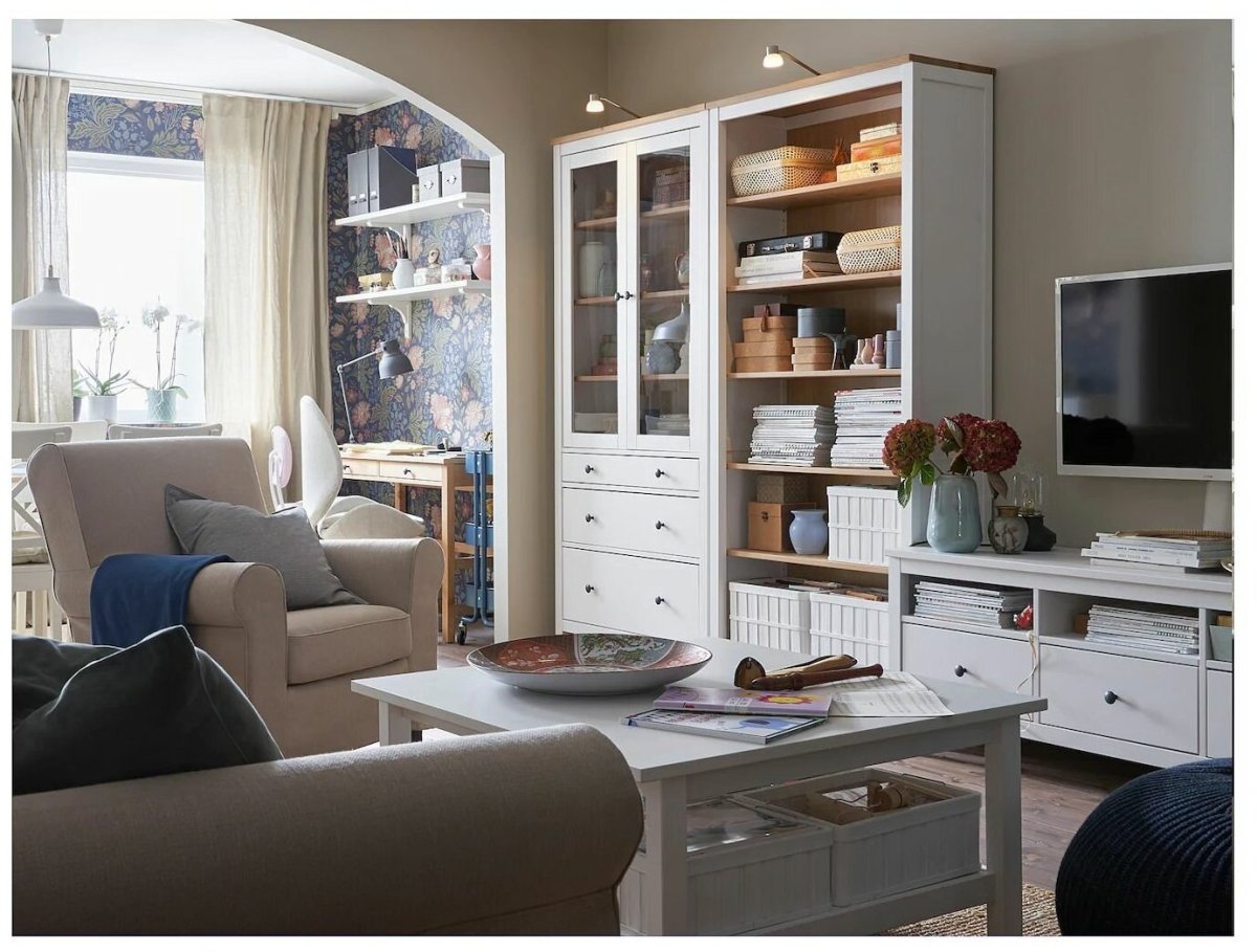 Икеа Билли книжный шкаф угловой в интерьере