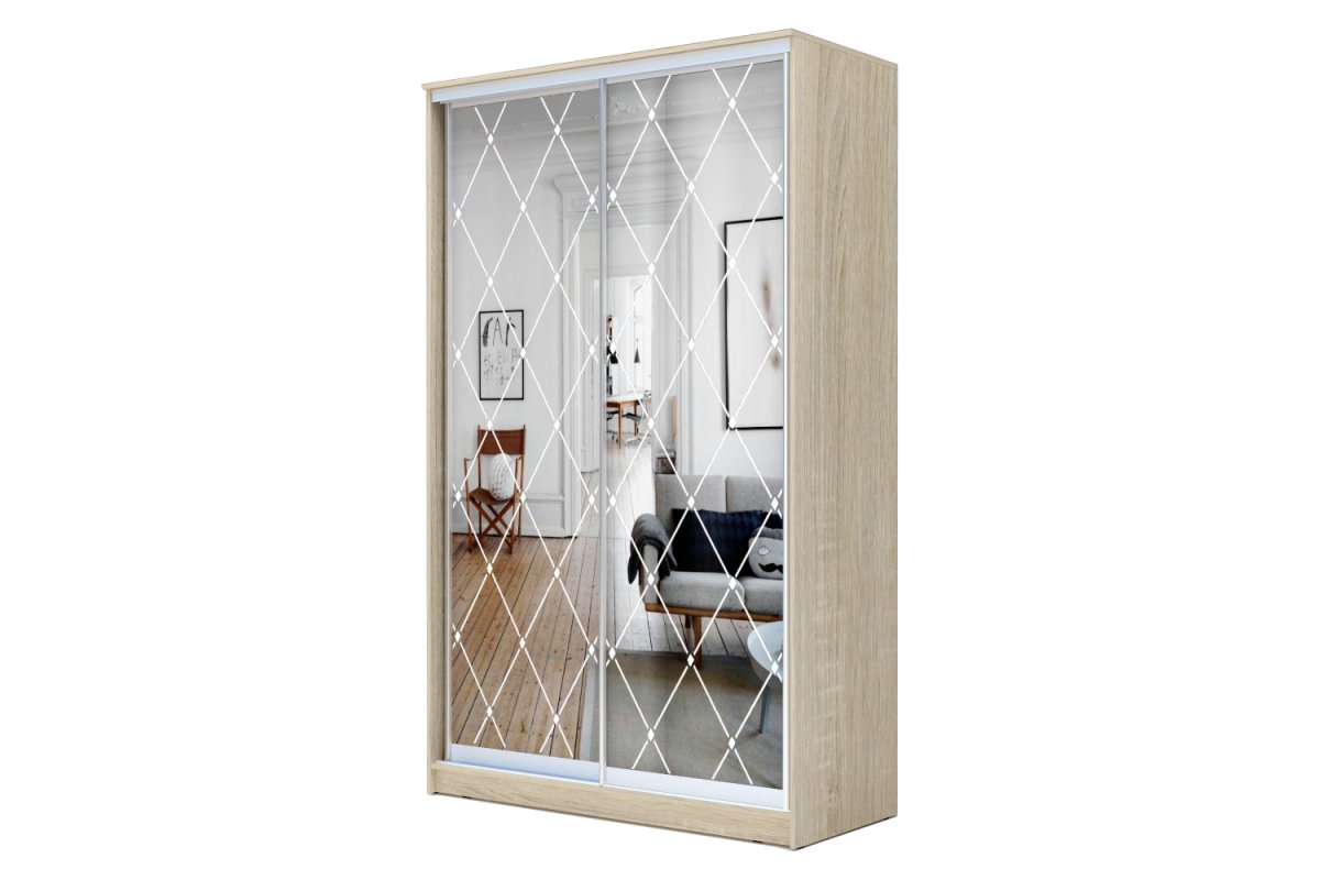 Встроенные шкафы купе со стразами