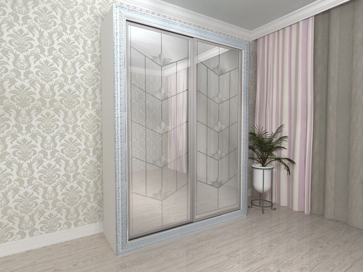 Шкаф купе с фацетом