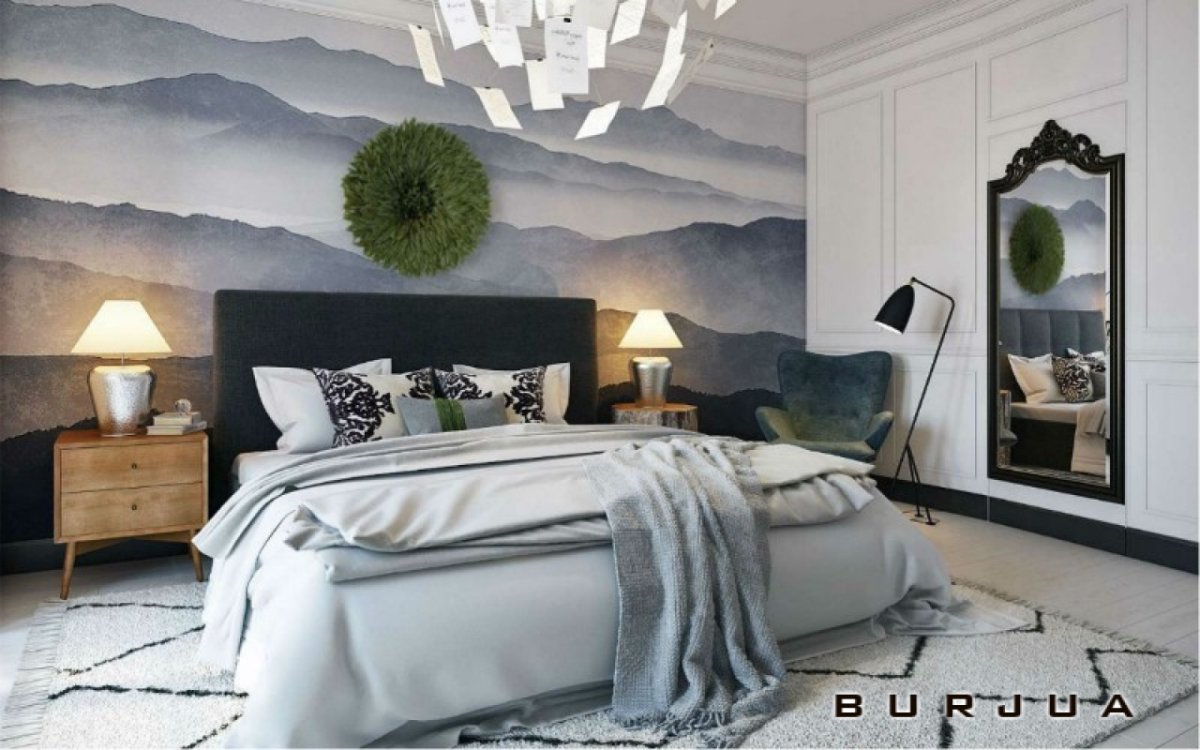 Необычный декор спальни