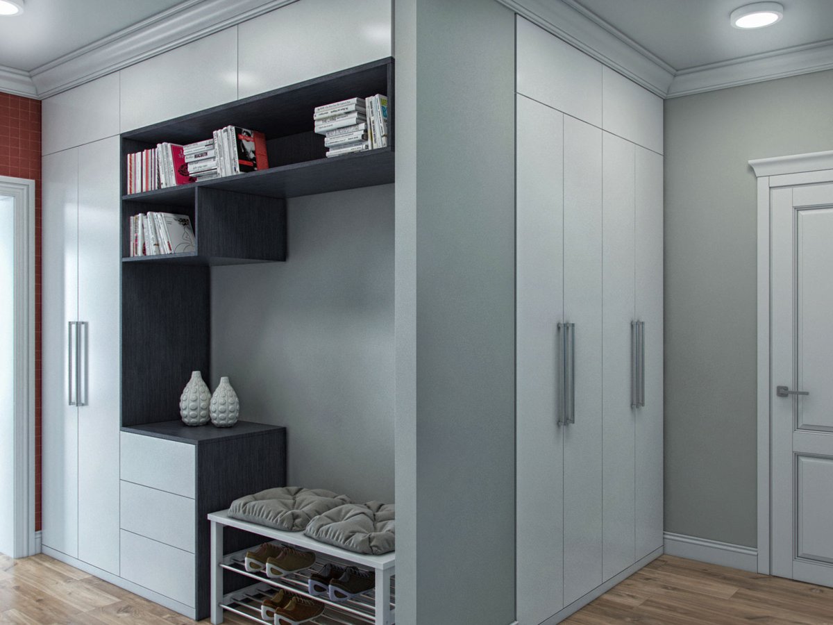 Стильный шкаф в прихожую