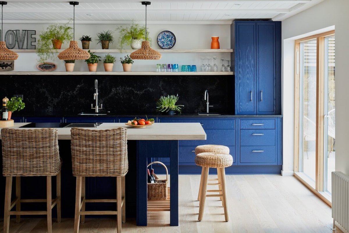 Синяя кухня икеа