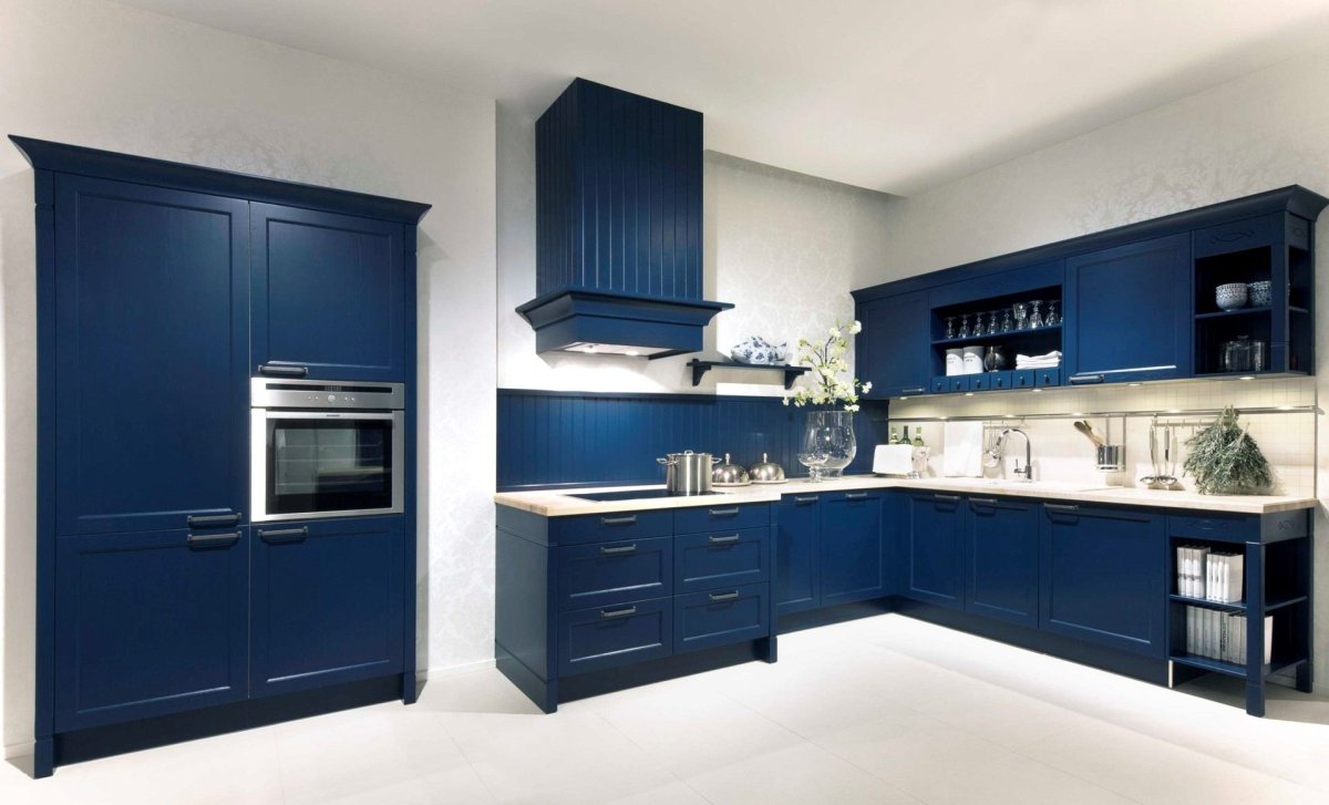 Синие кухни