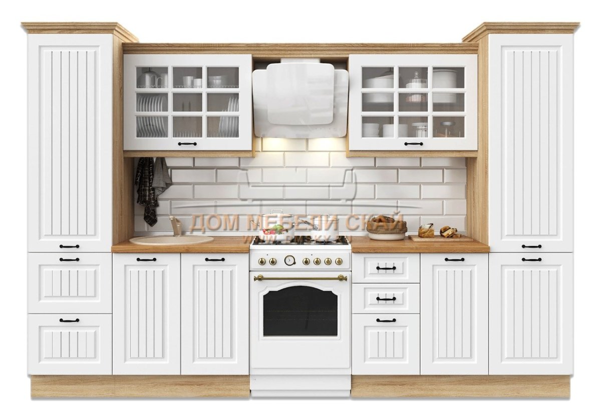 Кухня Скай Неаполь габариты шкафов ширина и высота