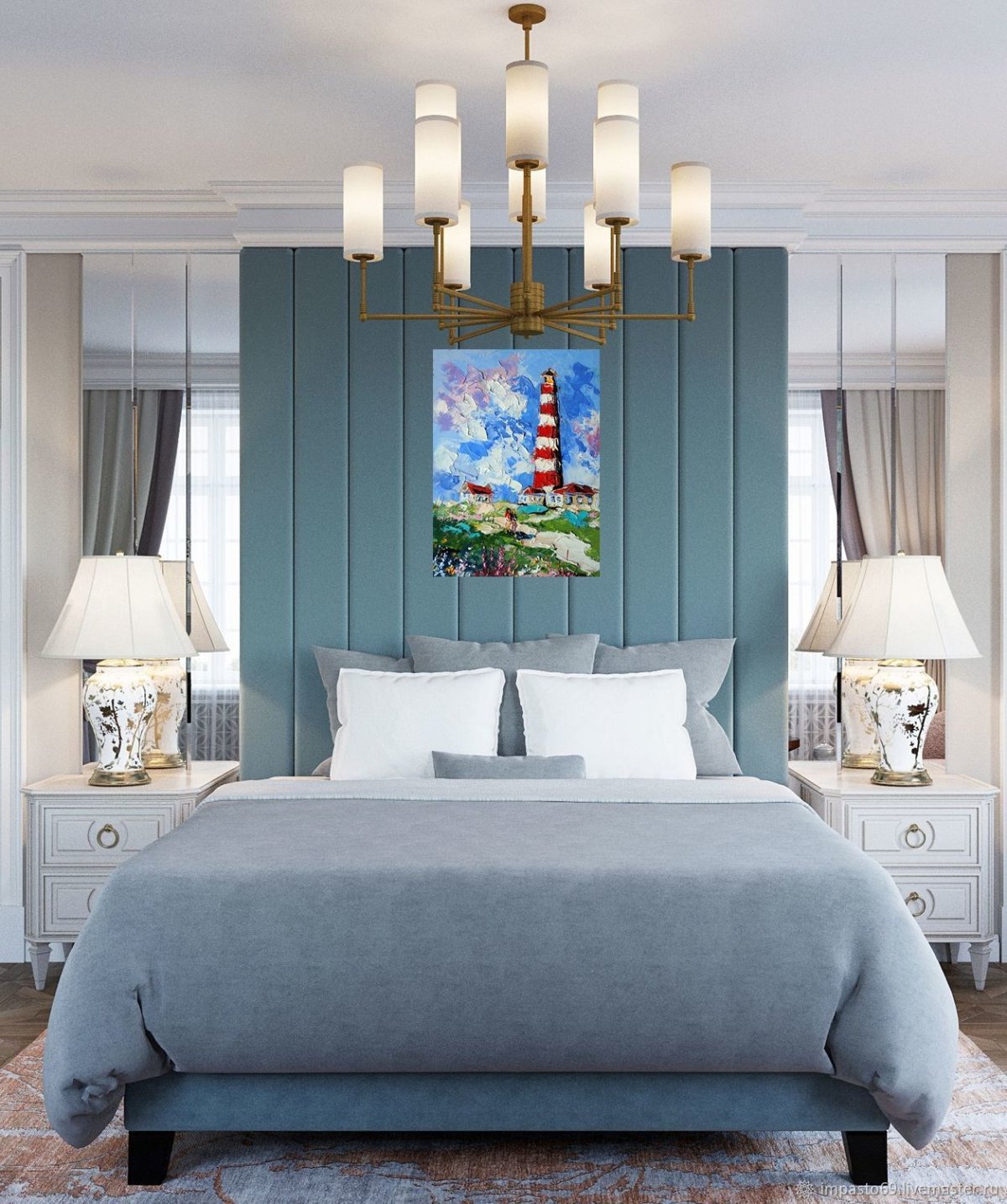 Мягкие стеновые панели для спальни