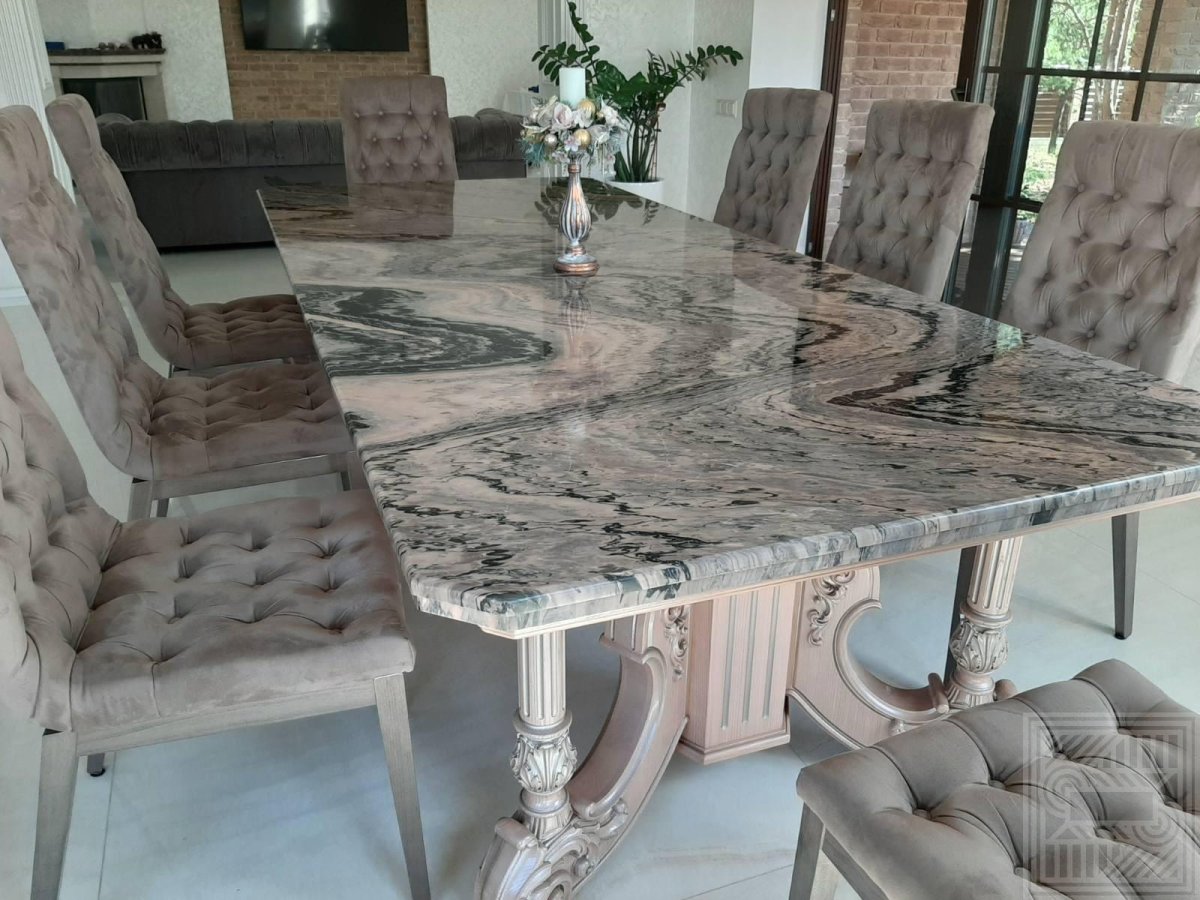Стол обеденный Rait 1100 м мрамор
