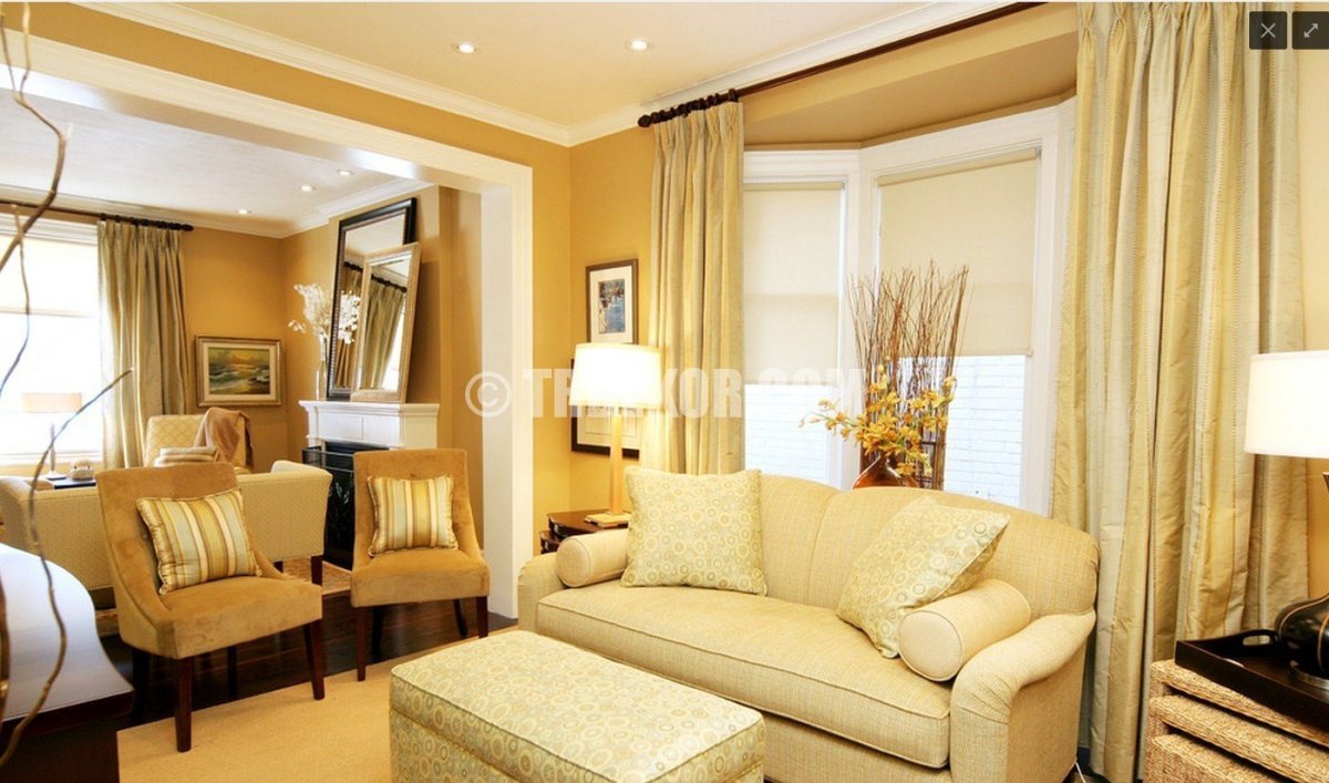 Пастельно желтые шторы