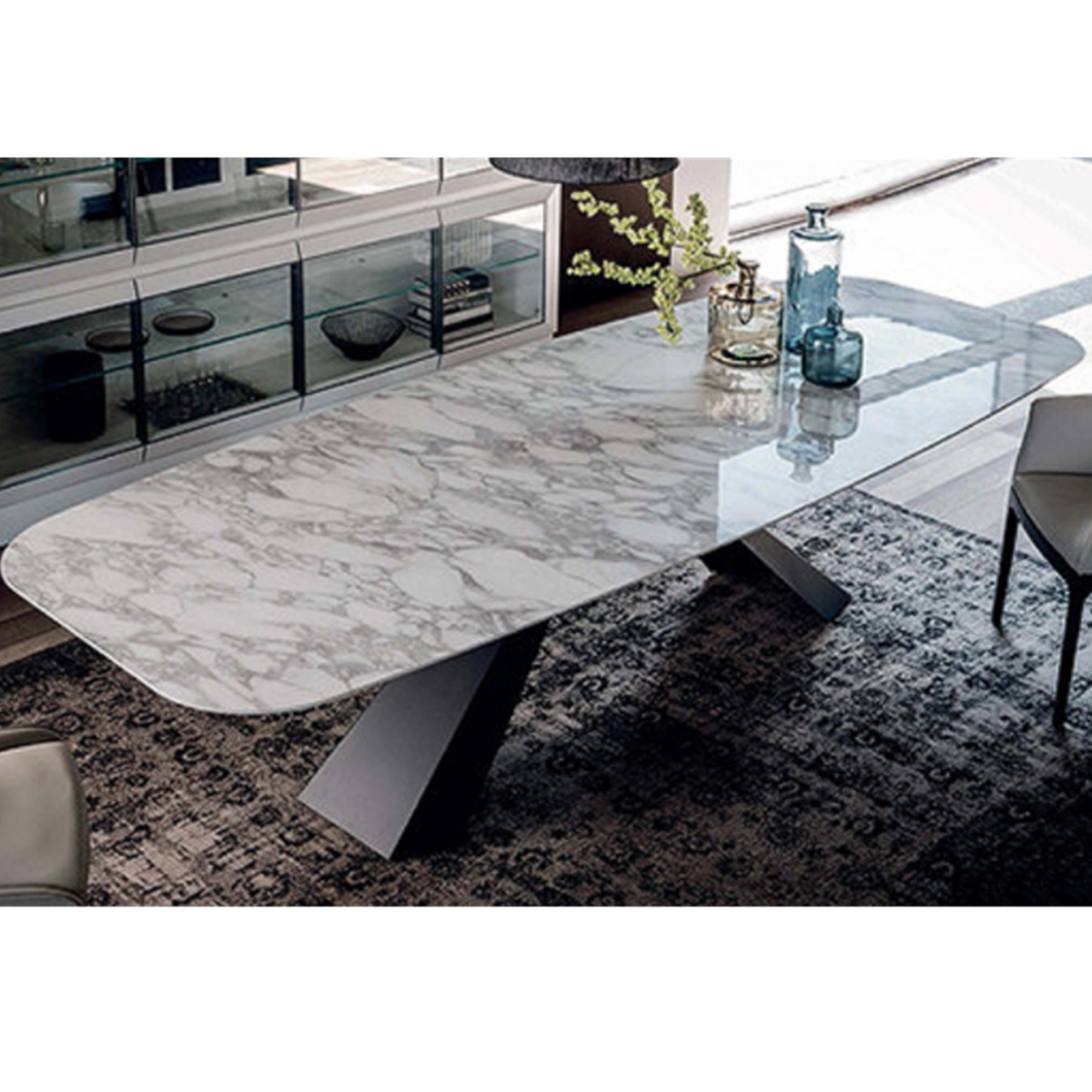 Стол обеденный Гарда декор зеркальный kfc951