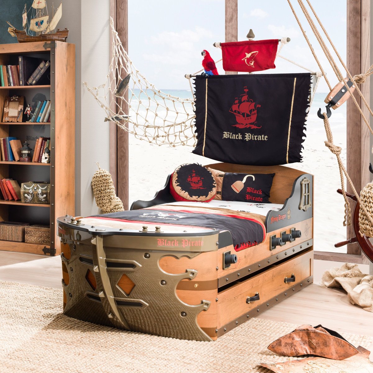 Кровать Cilek корабль Black Pirate