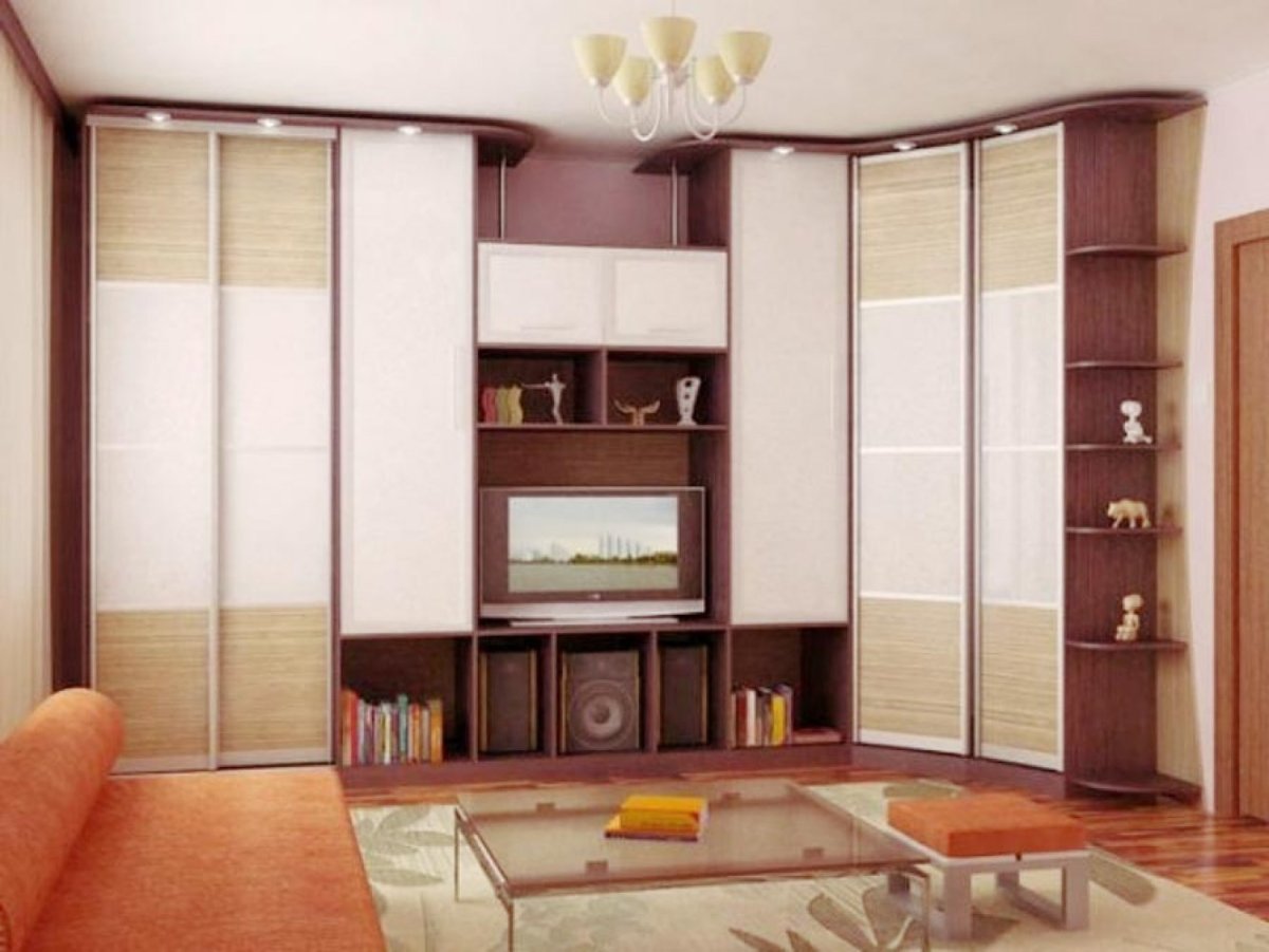 Встроенный шкаф-купе в гостиную