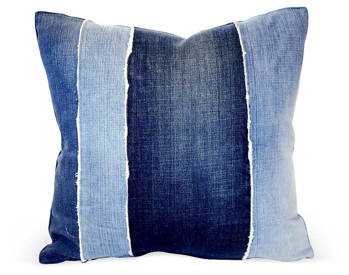 Подушка декоративная темный джинс 50×50