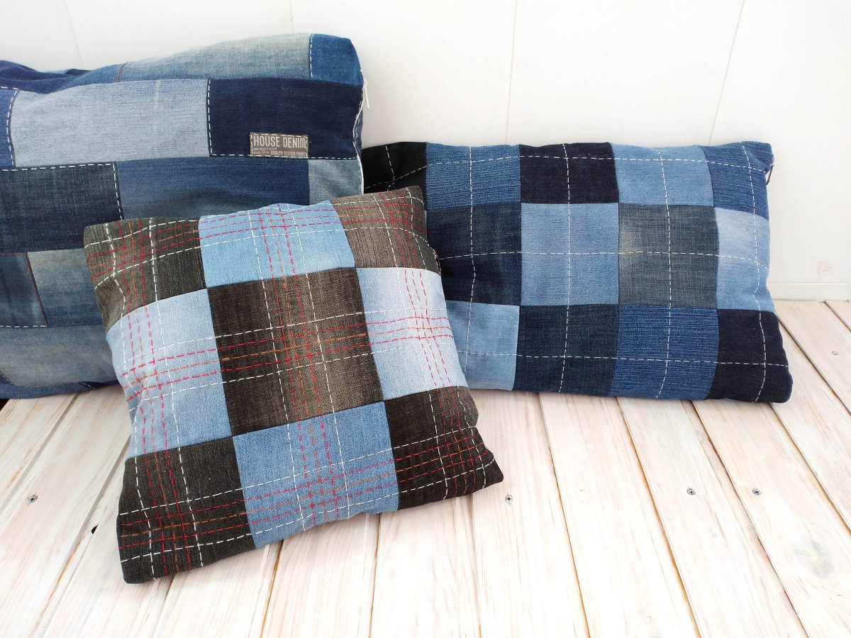 Подушки из джинсы