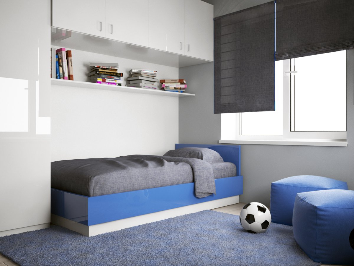 Комната в британском стиле для подростка