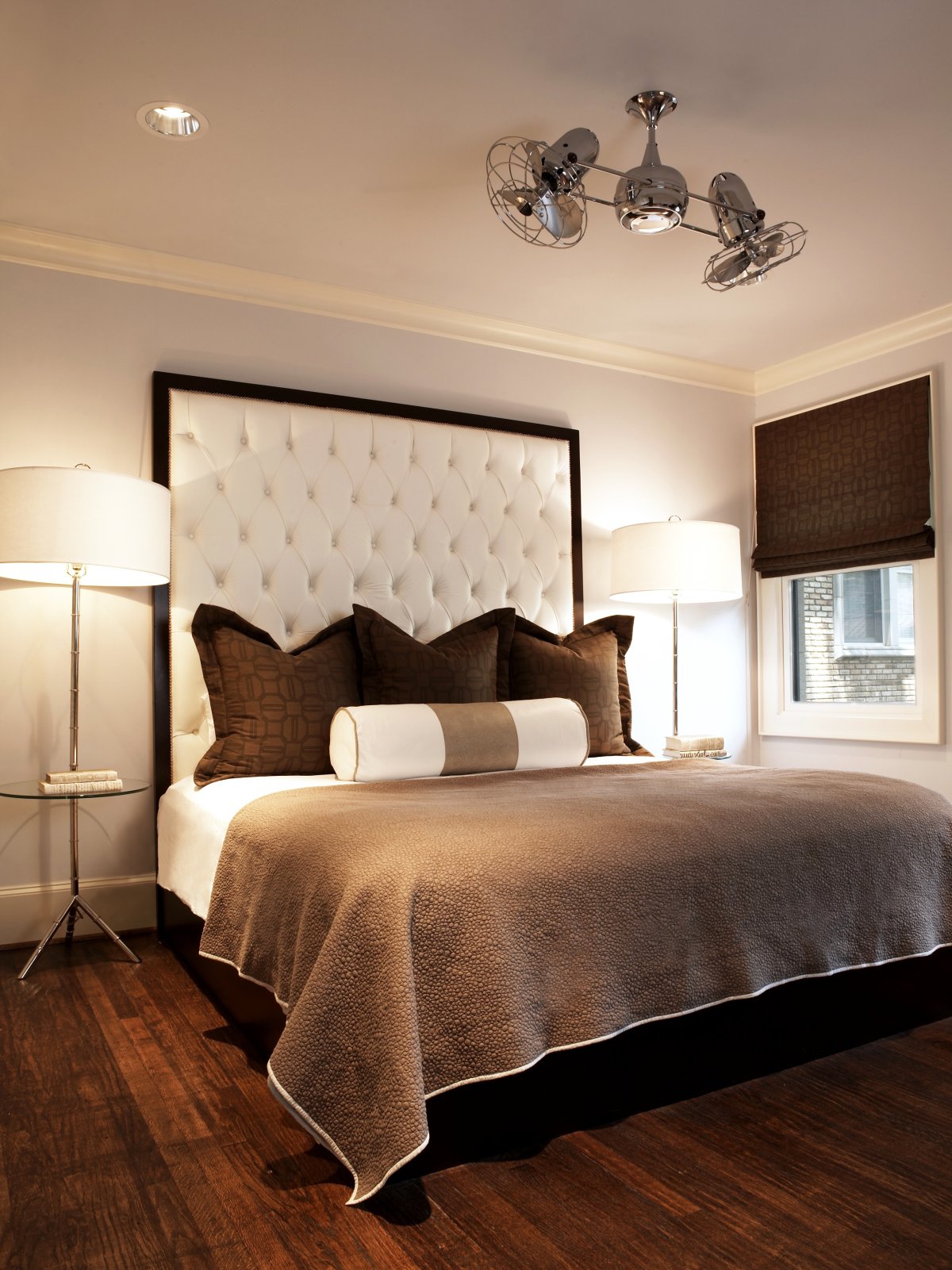 Спальня в шоколадных тонах