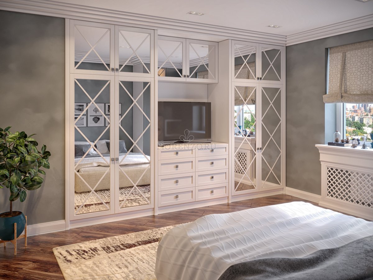 Шкаф в гостинную наоклассика