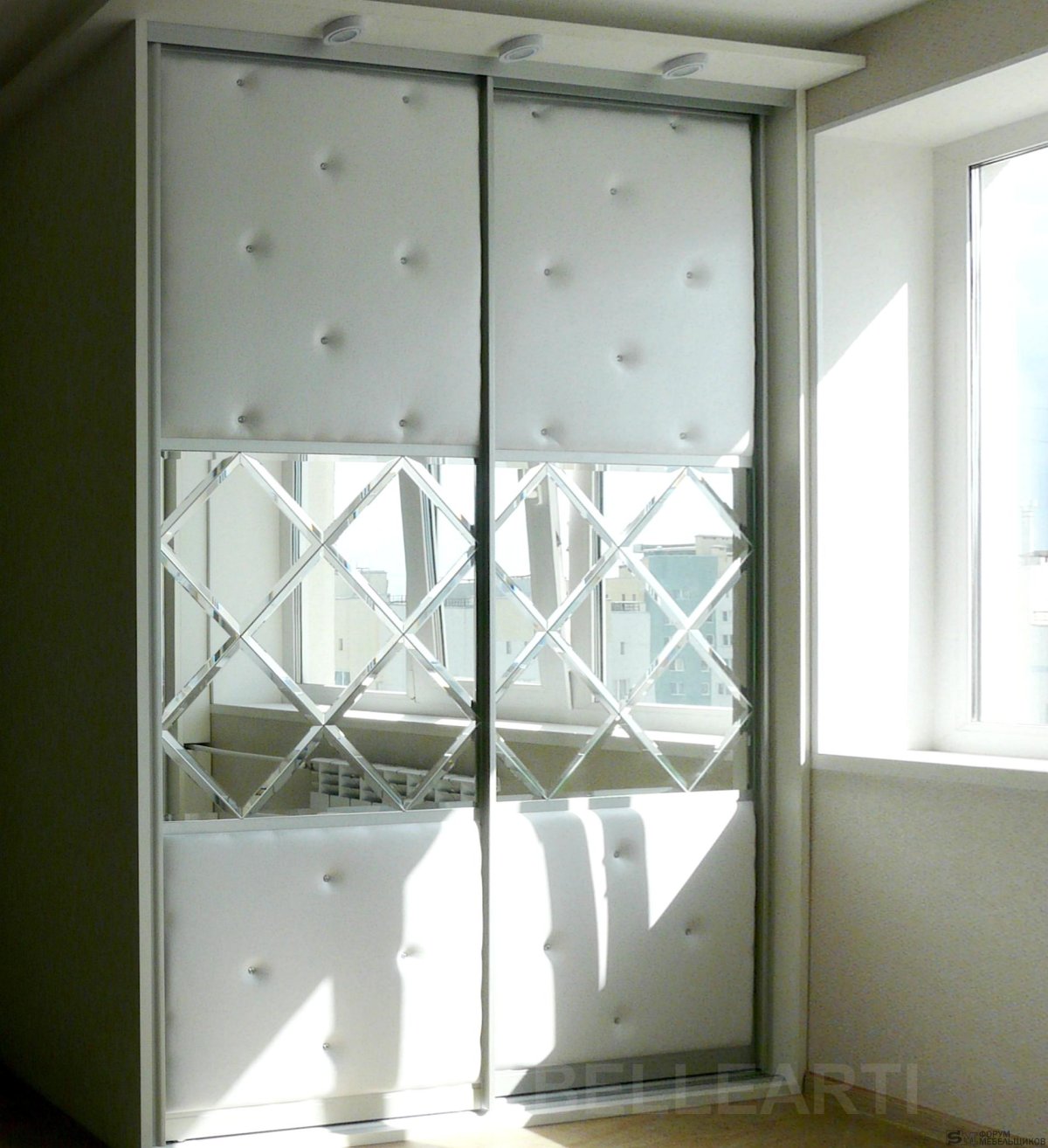 Шкаф- купе Фиеста (зеркало с фацетом)