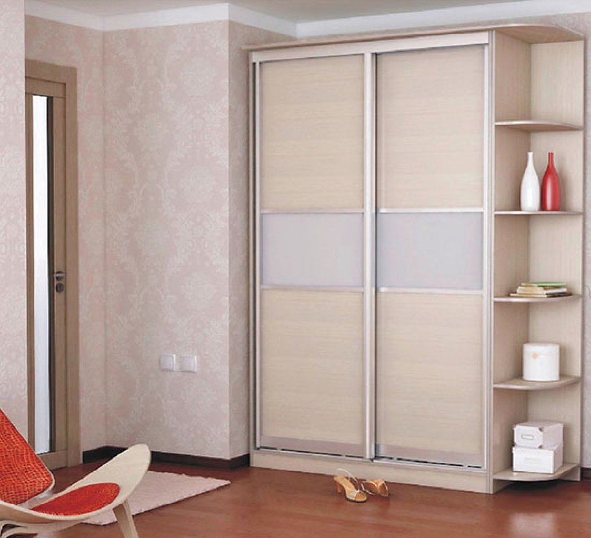 Бежевый шкаф