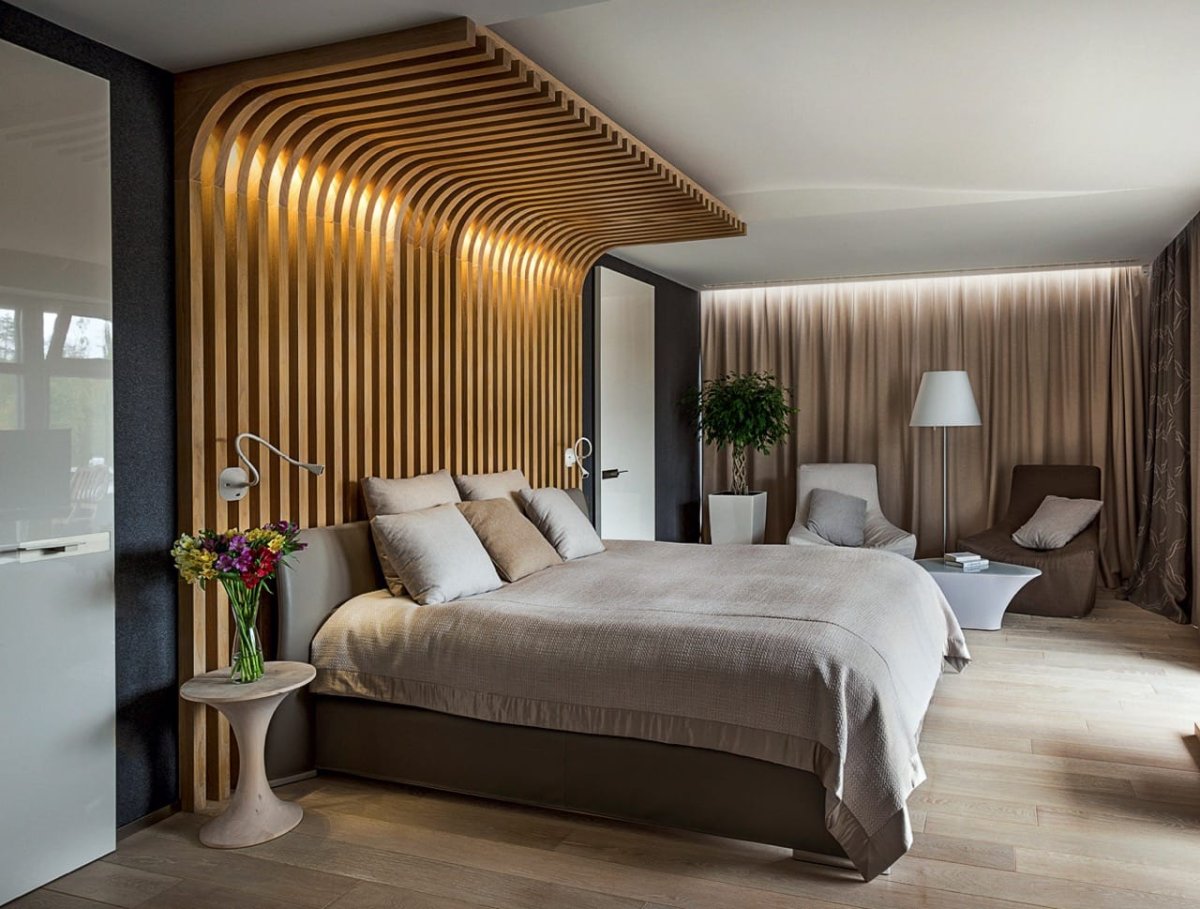 Отделка спальни