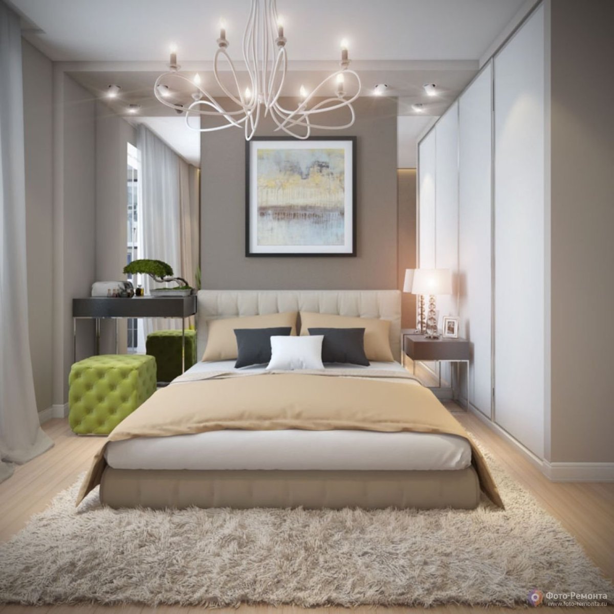 Зеркала над прикроватными тумбочками