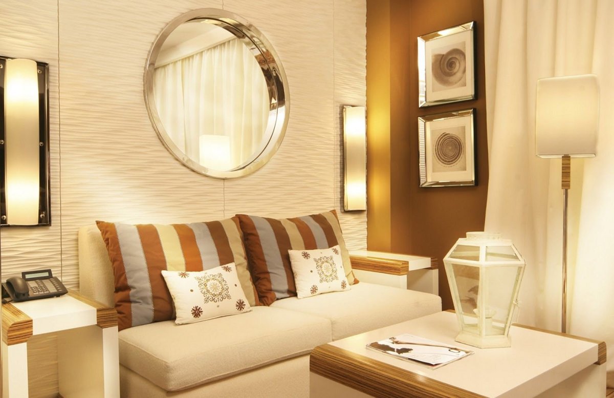 Уютная гостиная в серых тонах