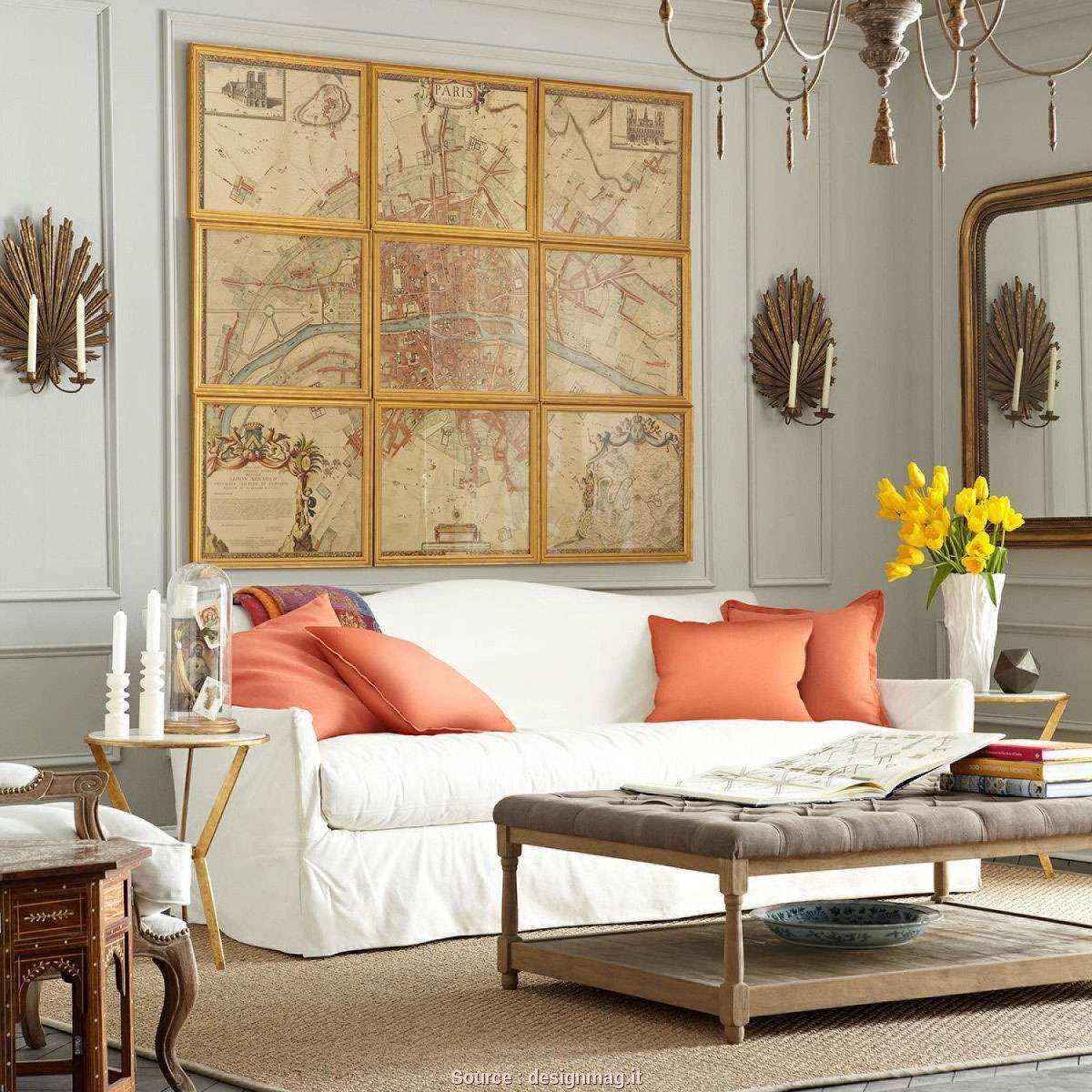 Круглое зеркало в интерьере гостиной