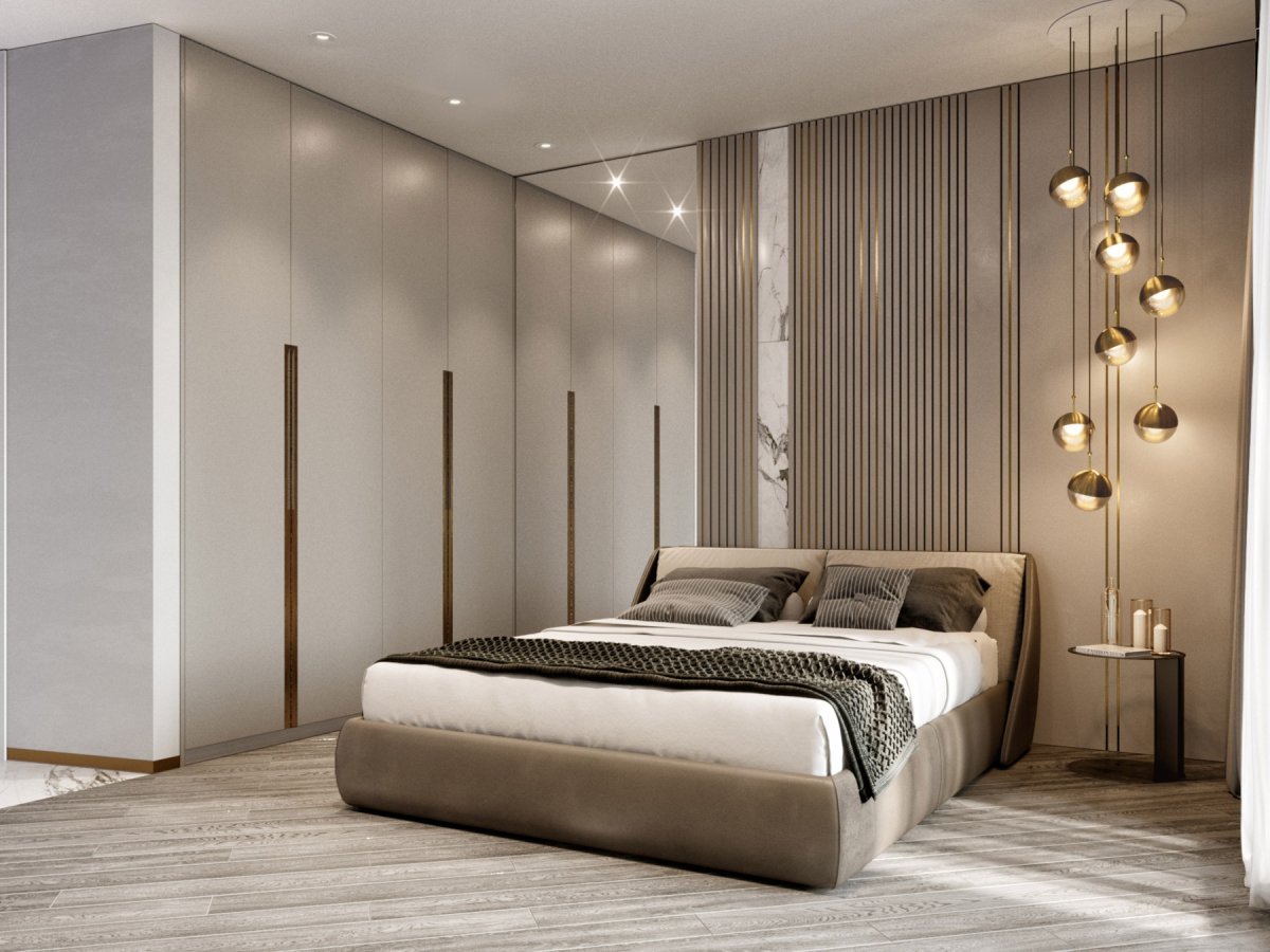 Спальня Минимализм классика