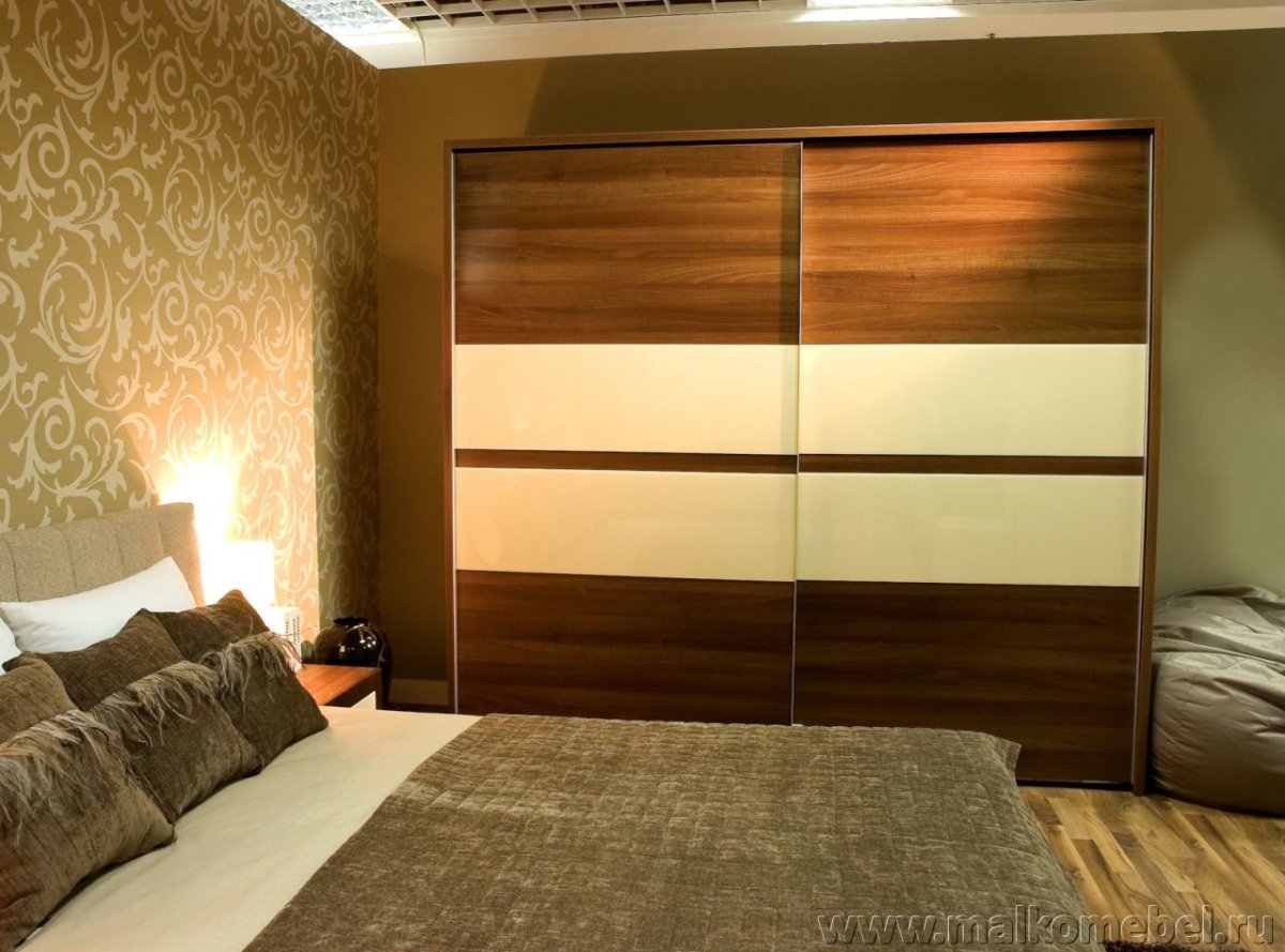 Спальня с гардеробной в стиле арт деко