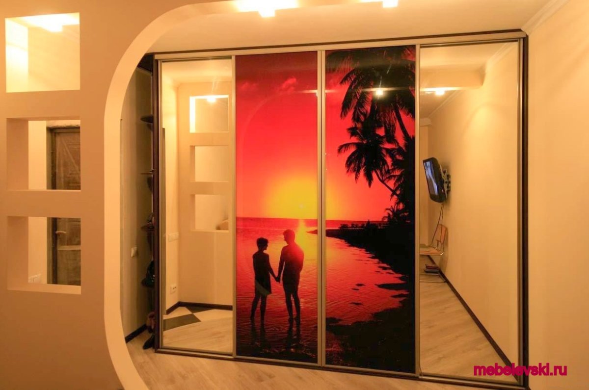 Шкаф купе с фотопечатью