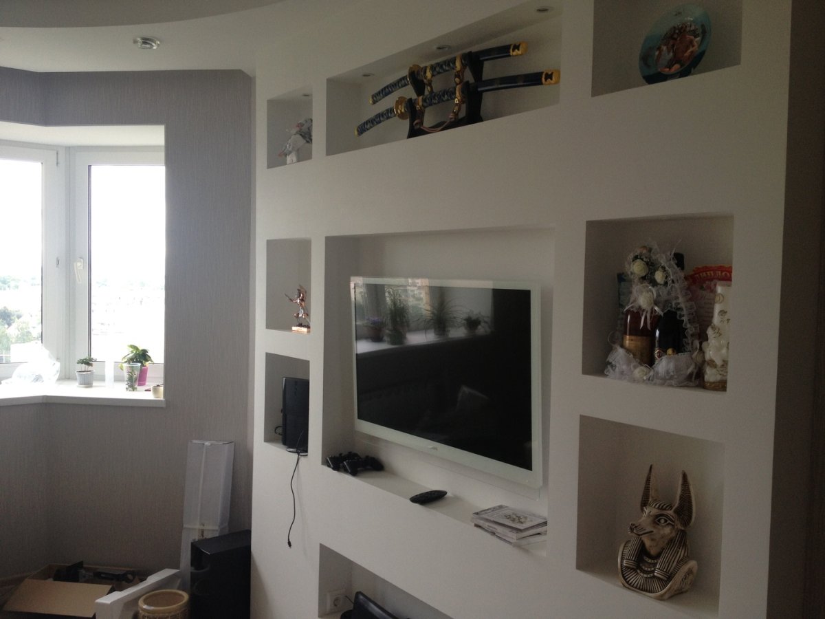 Полки из гипсокартона